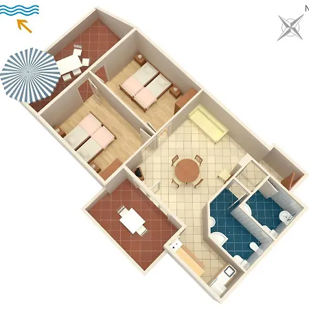 Apartments With Parking Space Njivice, Krk - 5427